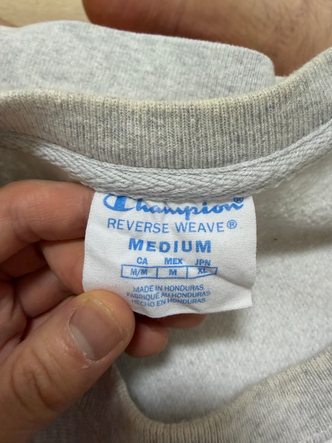 빈티지 챔피온 리버스위브 블루택 스웻셔츠 맨투맨 상품이미지3