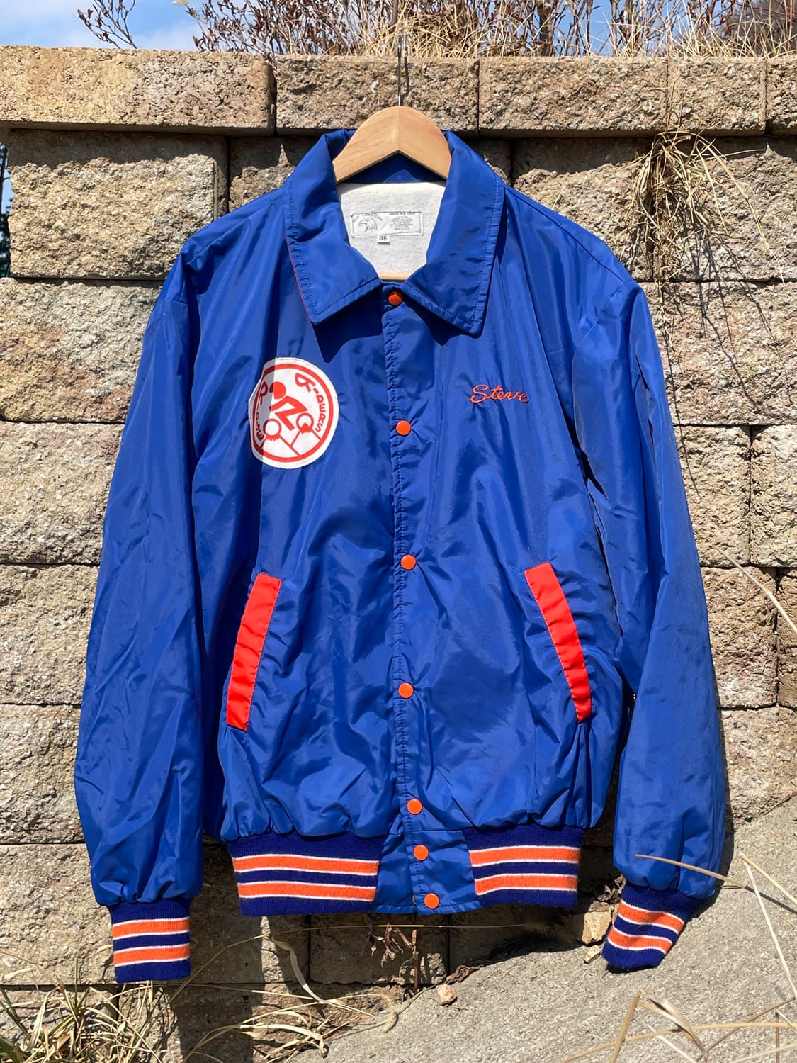 90's USA 사틴 코치자켓 상품이미지1