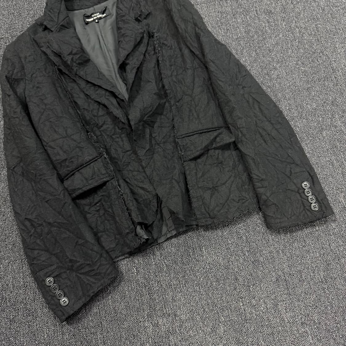 트리콧 꼼데가르송 레이어드 링클 자켓 상품이미지3