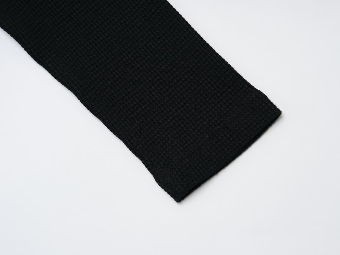 코이세이오 레이스 와플 롱슬리브리스 블랙 상품이미지9