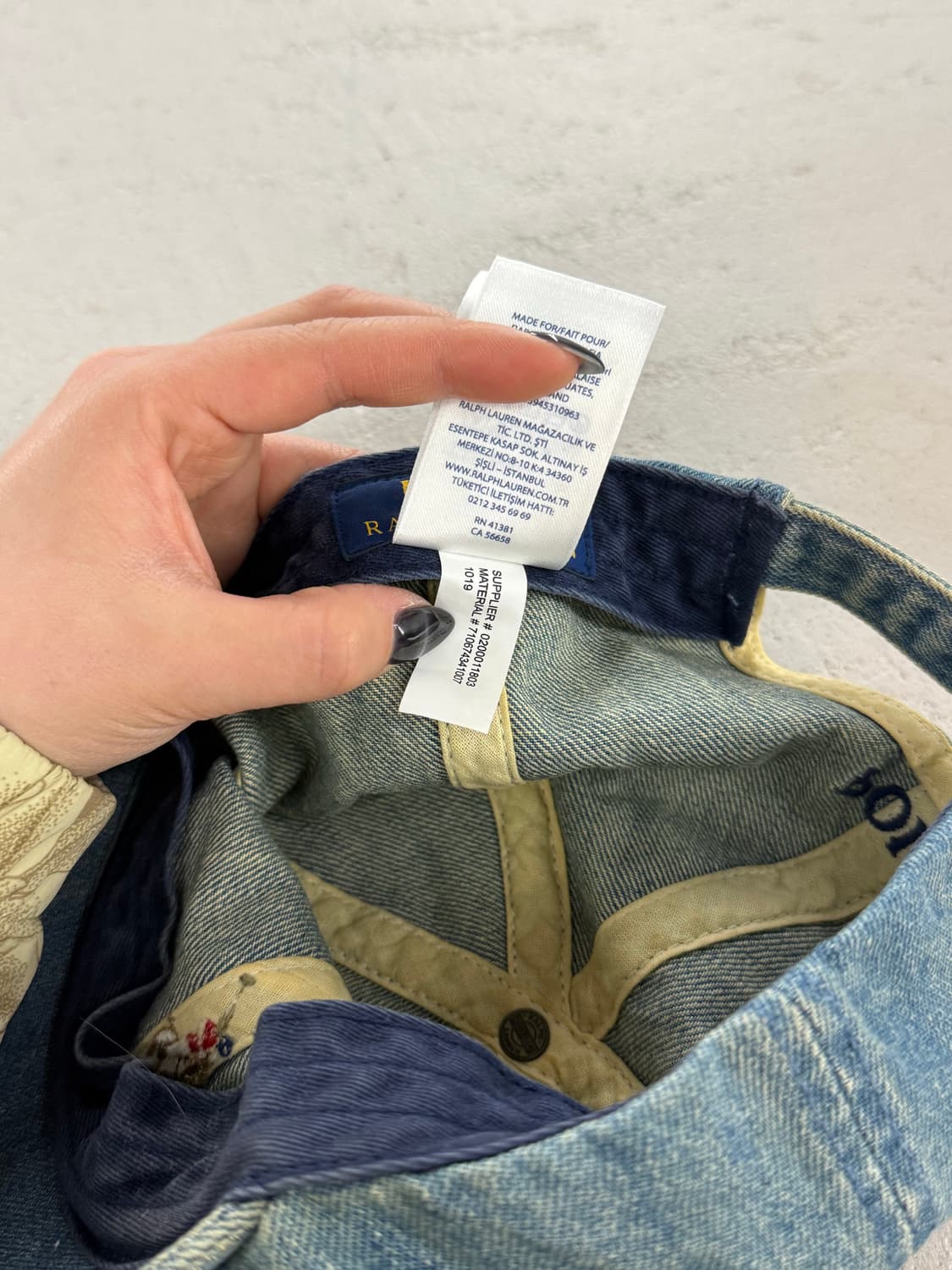 POLO 폴로 랄프로렌 데님 볼캡 모자 free 상품이미지8