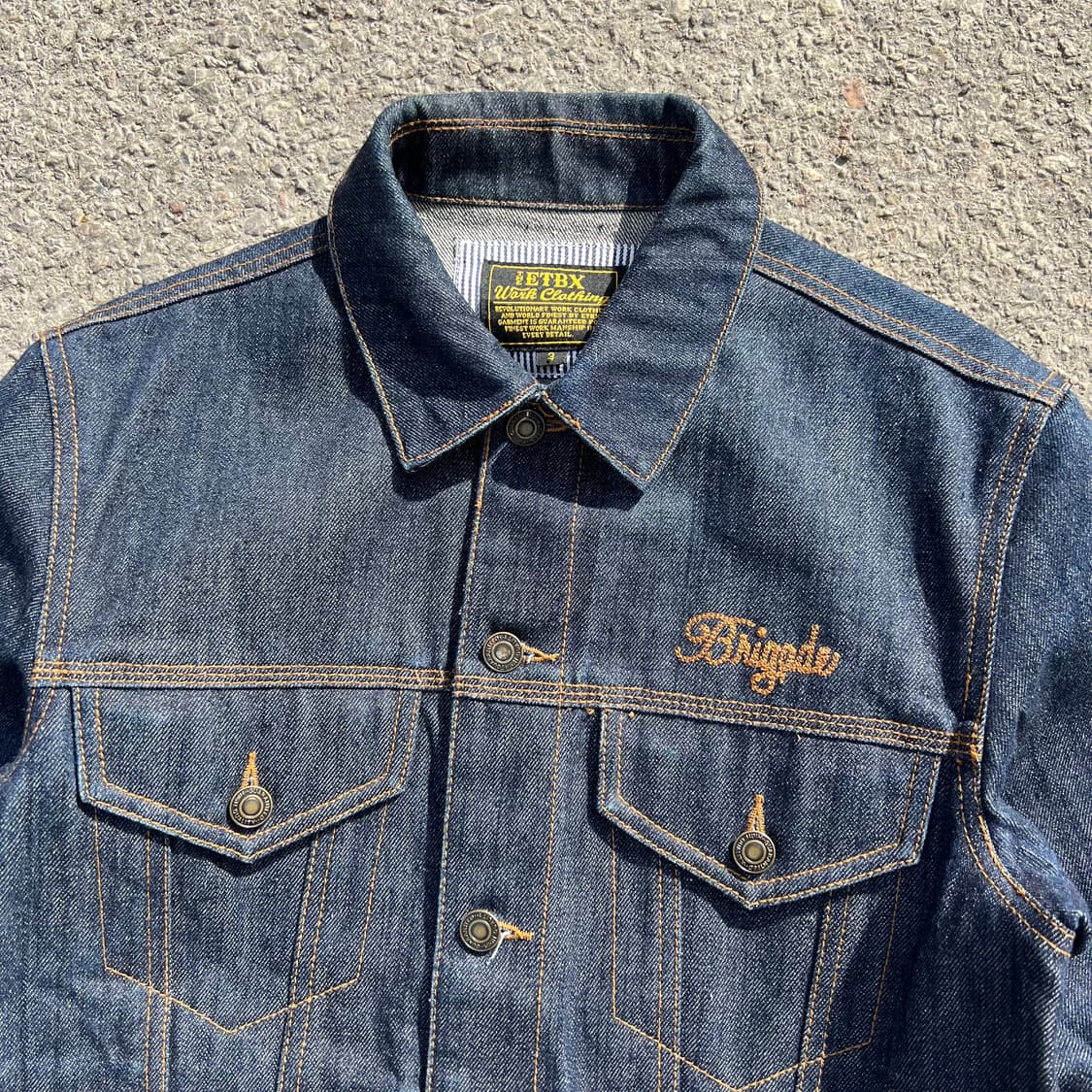ETBX 자수 데님 트러커 자켓 상품이미지3