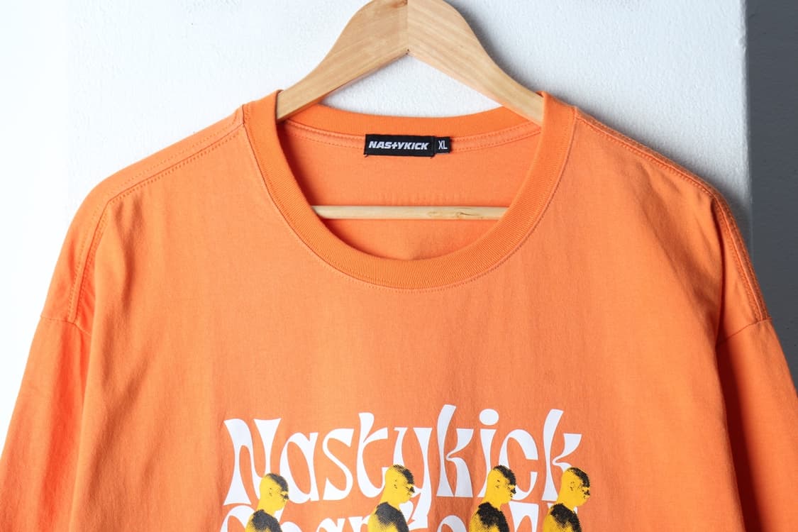 (XL-2XL) 네스티킥 반팔 티셔츠 그래픽 오렌지 스트릿-H32429 상품이미지3