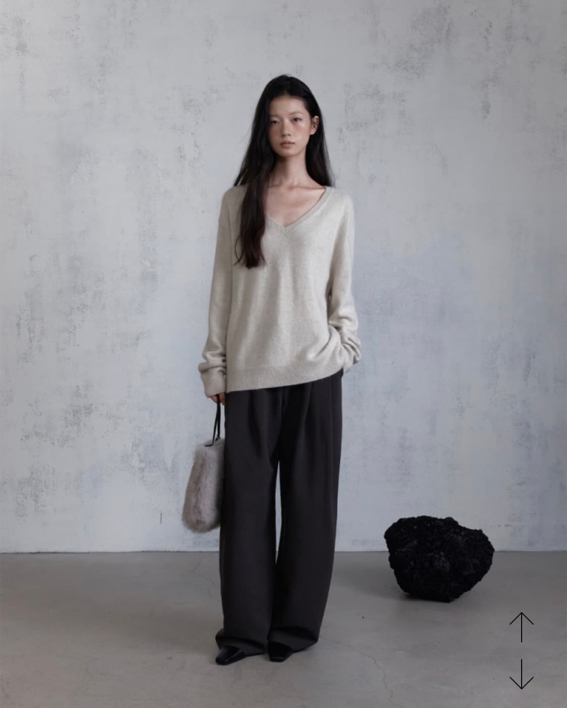 ODS GAVE WOOL SLACKS 딥브라운 상품이미지1