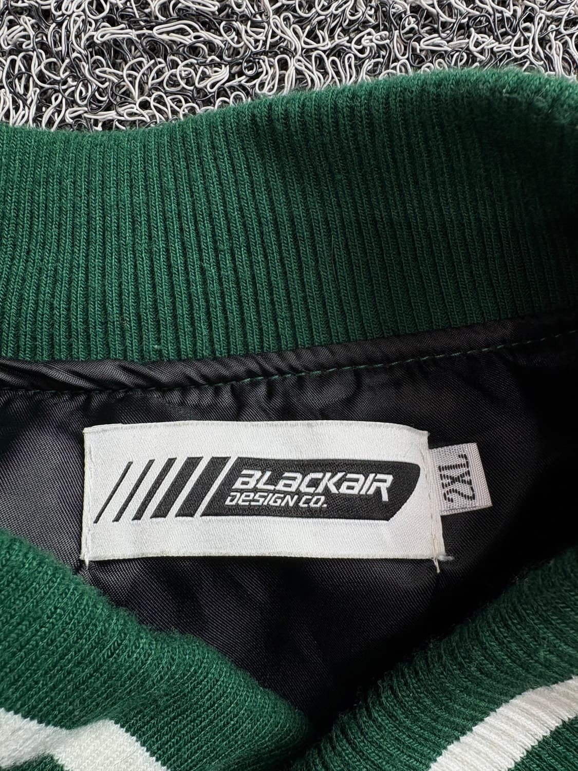 USA 스켈레톤 본 플리스 패치워크 스타디움 바시티 자켓 2749 상품이미지3