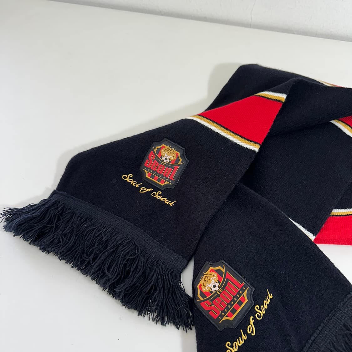 OS K리그 FC서울 검빨 아크릴 훌리건 축구머플러 상품이미지1
