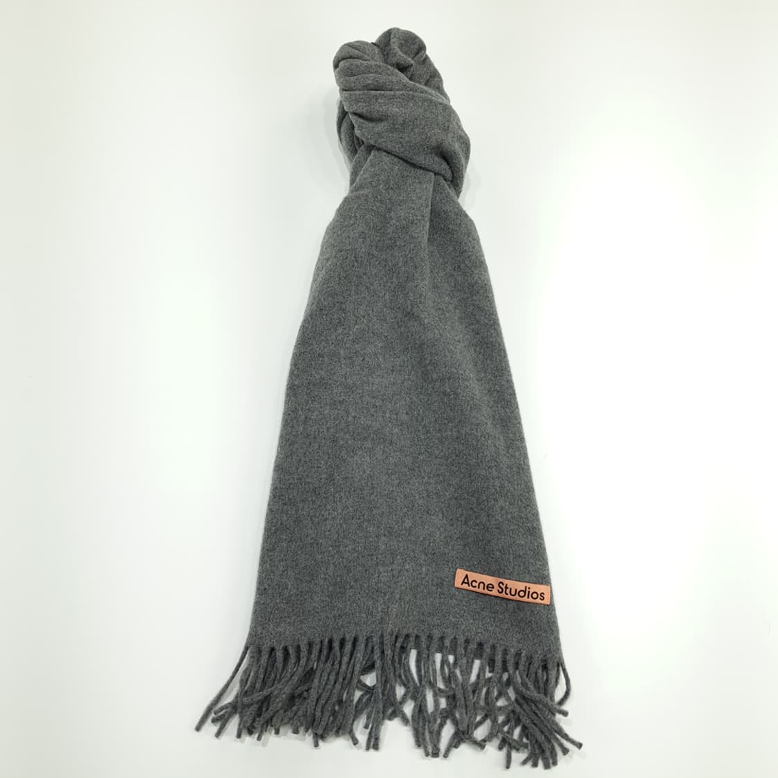 MX132 아크네 스튜디오 그레이 빅사이즈 울 목도리 머플러 상품이미지3