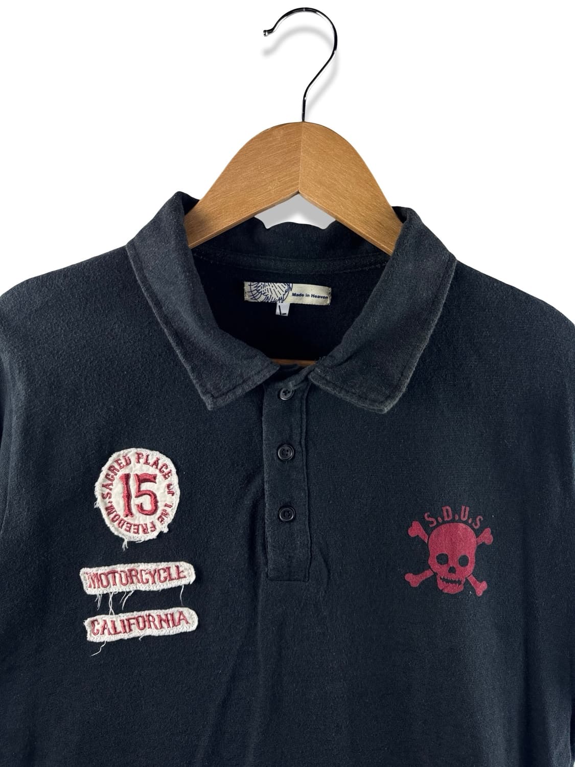 JPN 스컬 그래픽 카라티셔츠1964 상품이미지3