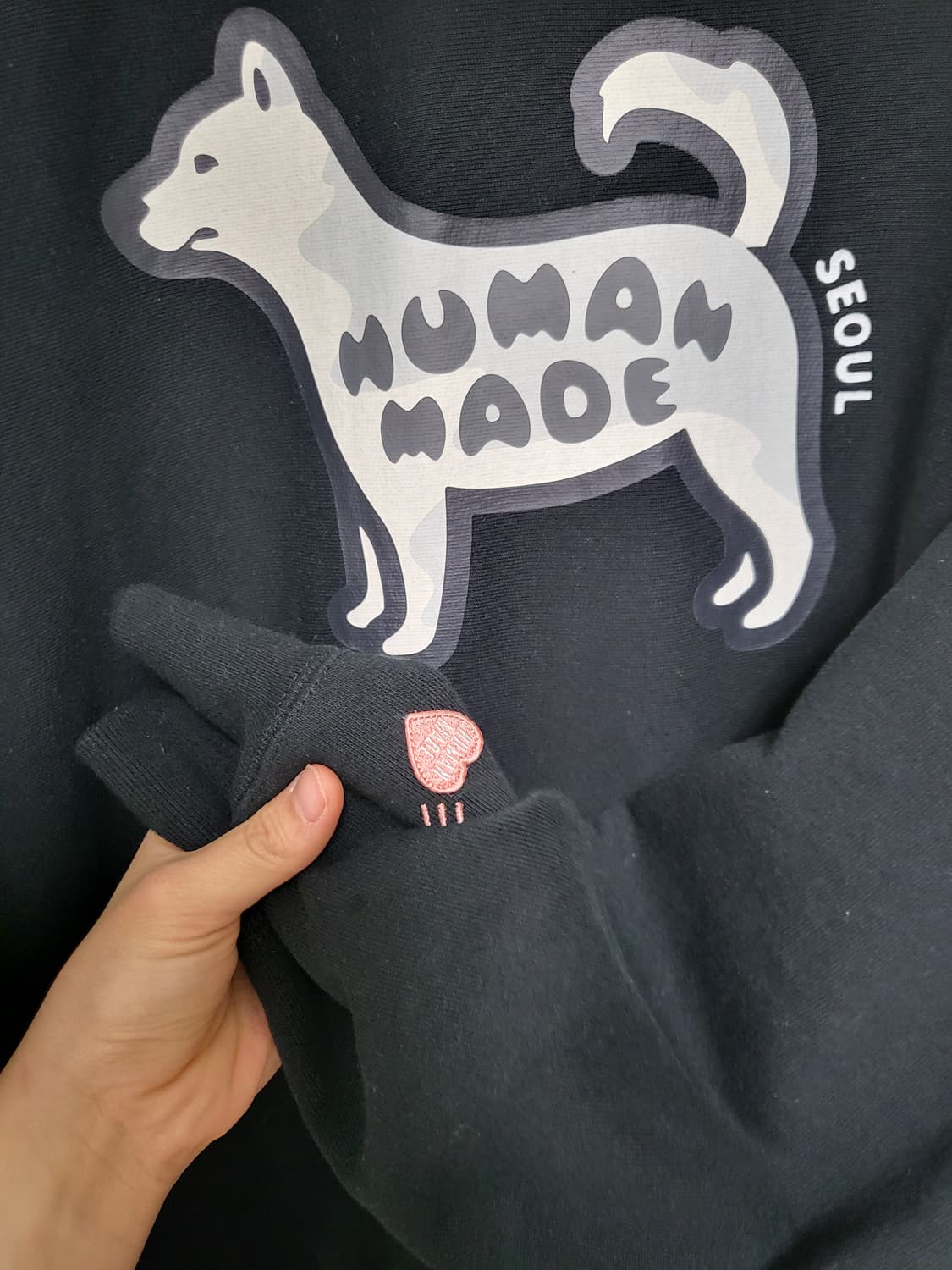 26SS 휴먼메이드 애니멀 진돗개 후드티 XXL 상품이미지4