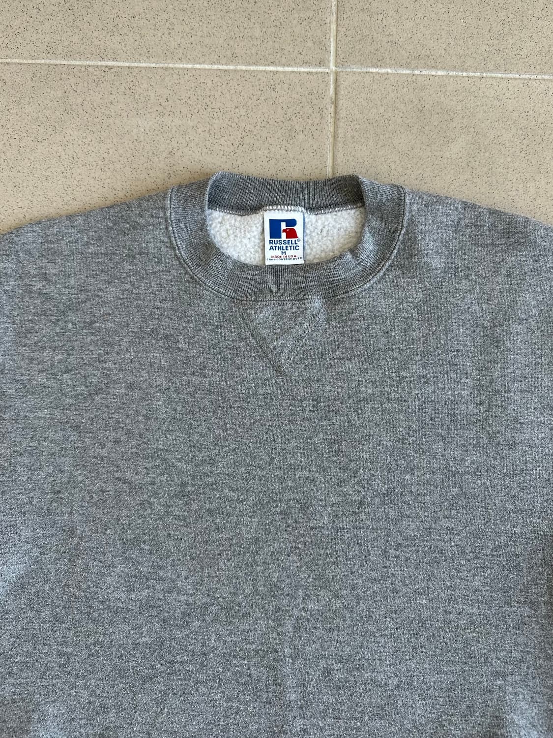 90s 빈티지 러셀 스웻셔츠 그레이 M USA 상품이미지4