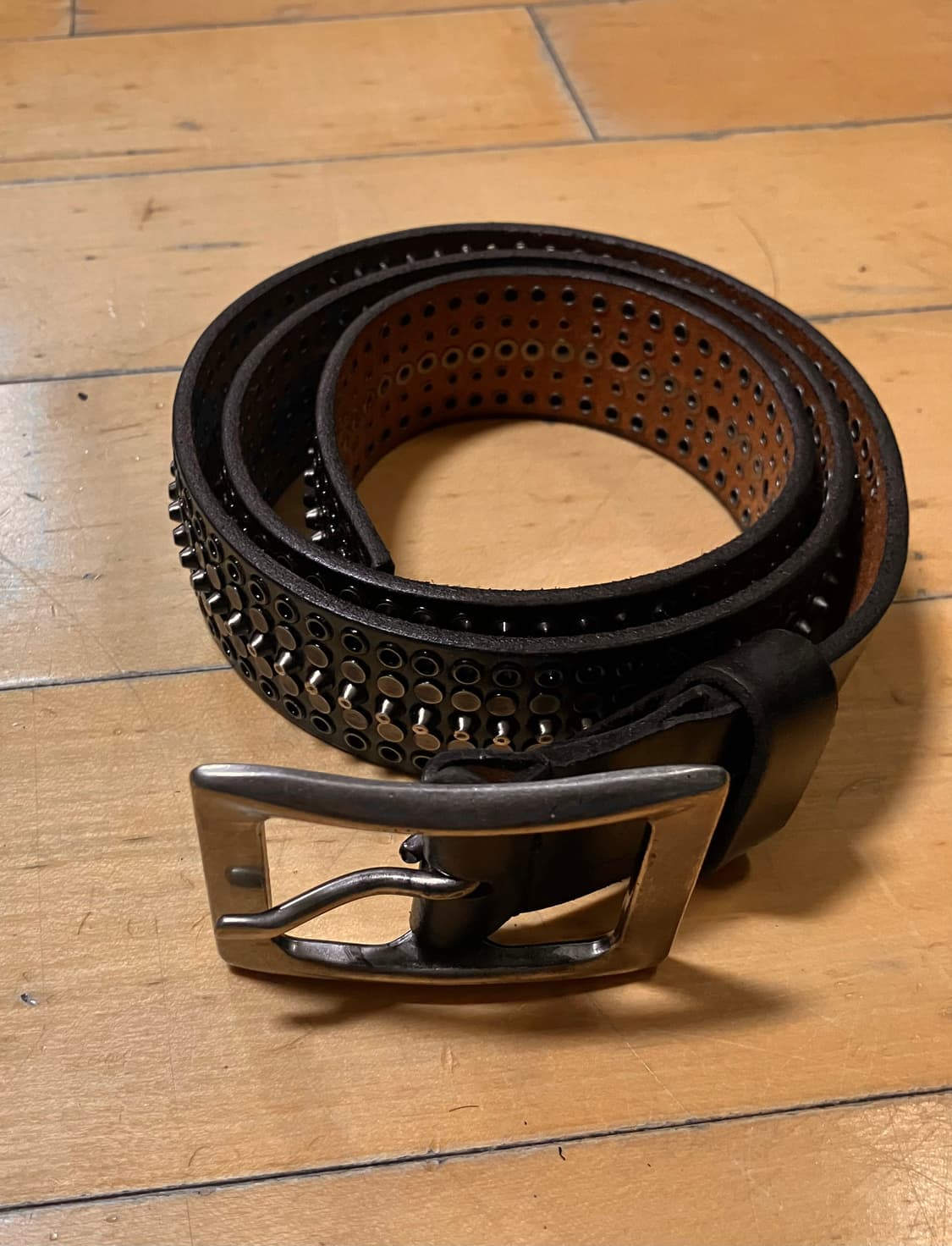 Japanese 90s 락 스터드 블랙 펑키 벨트 상품이미지6