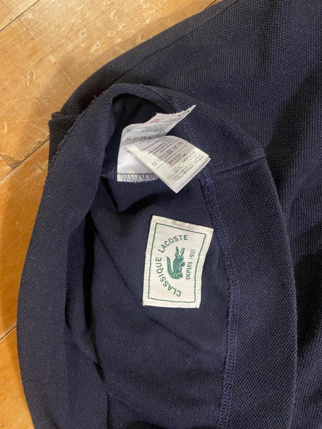 라코스테 클래식 다크 네이비 헤비 카라 피케 (us S 사이즈 국내100 상품이미지4