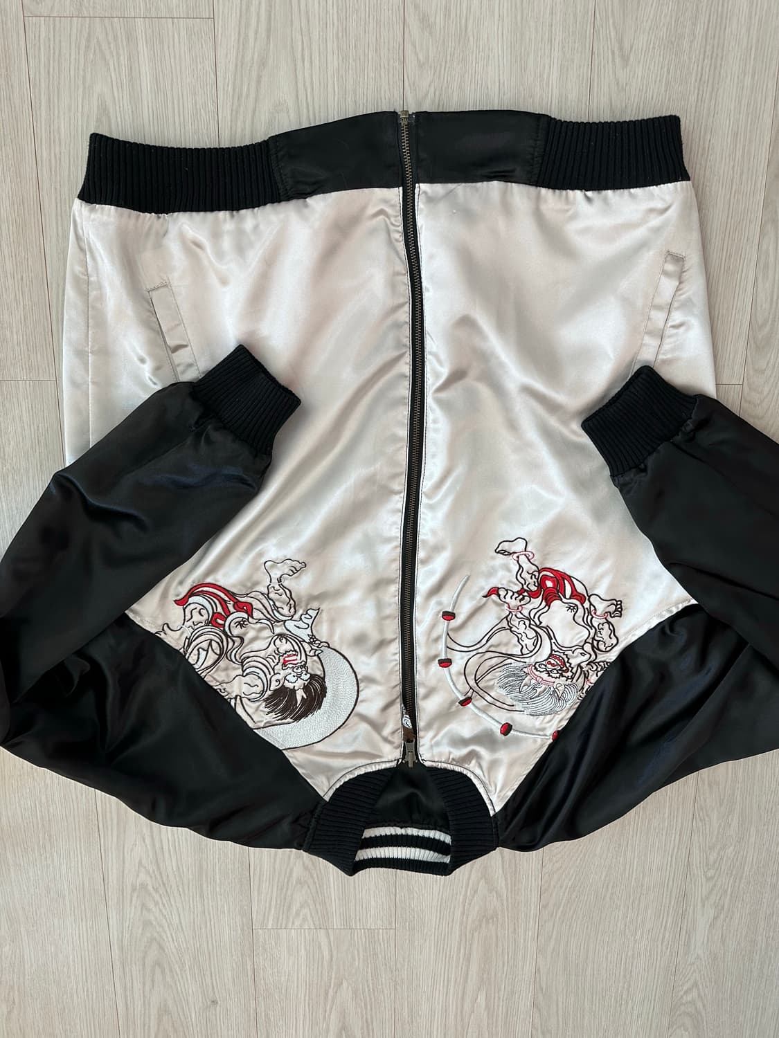 재팬og 리버시블 한야 자수 스카쟌 4L 풍신뇌신 상품이미지4