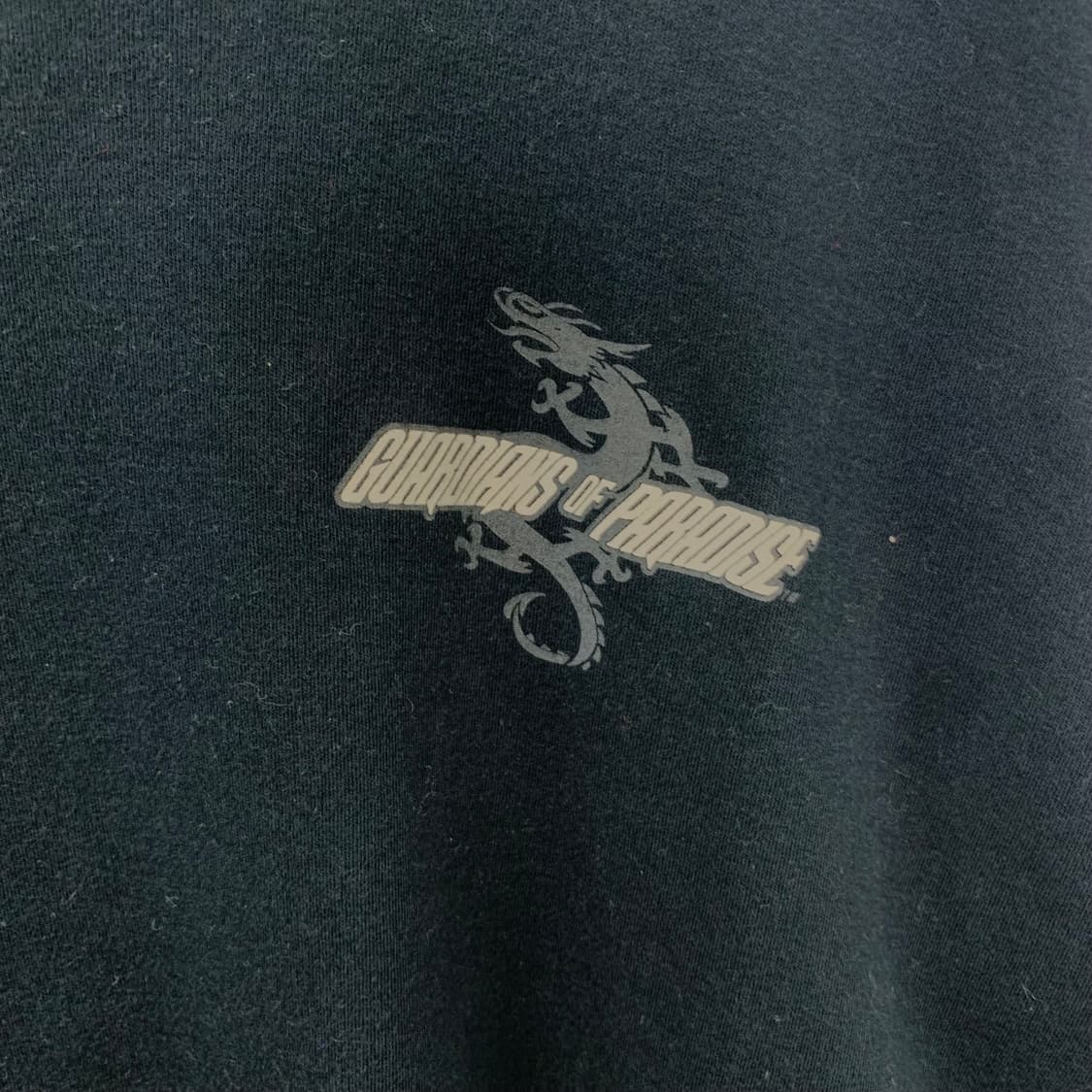 Vintage 빈티지 블랙 드레곤 롱슬리브 긴팔티 상품이미지5