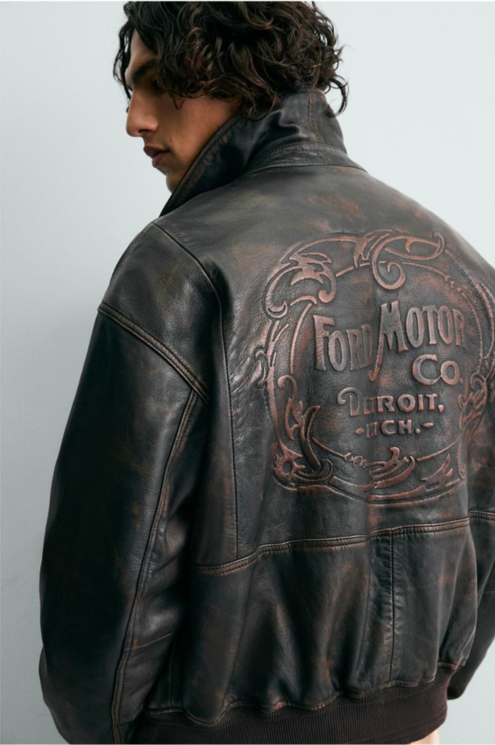 [L]자라 포드 레더 자켓 새상품입니다. 상품이미지6