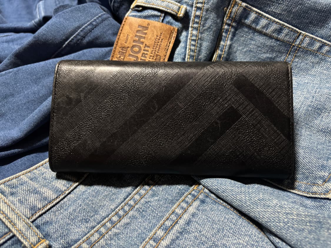 louis quatorez black leather long wallet 상품이미지8