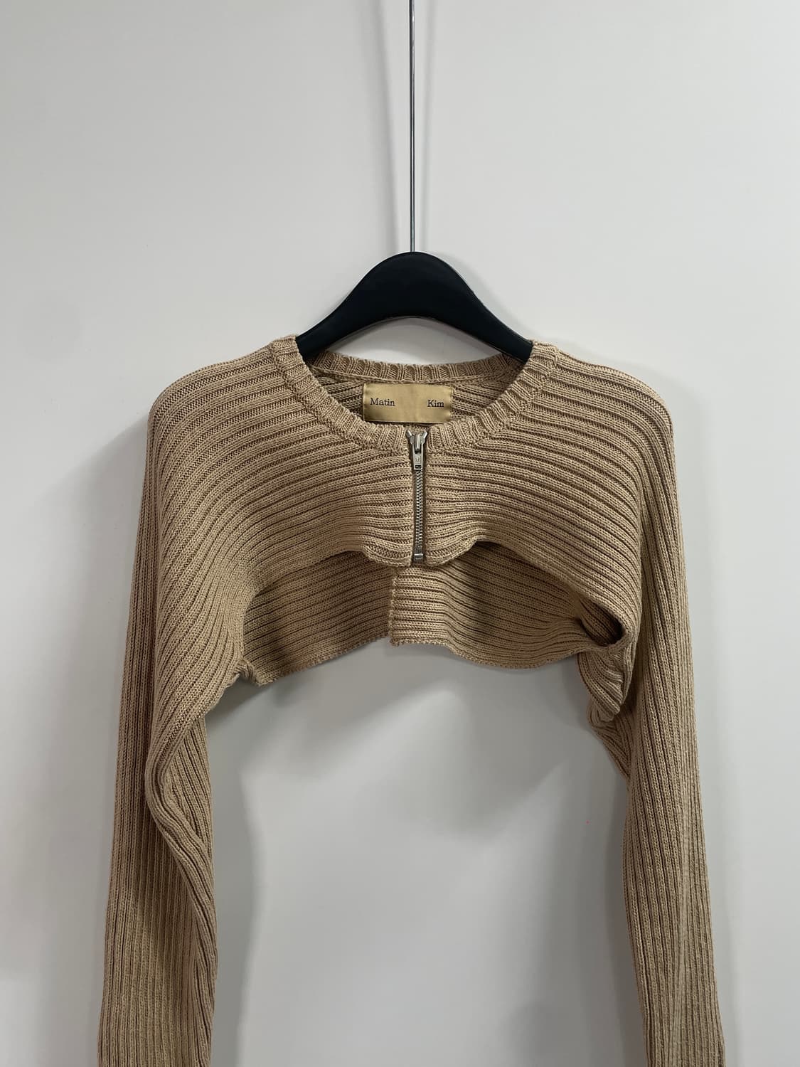 마뗑킴 핑거홀 골지 볼레로 가디건 (on.182) 상품이미지2