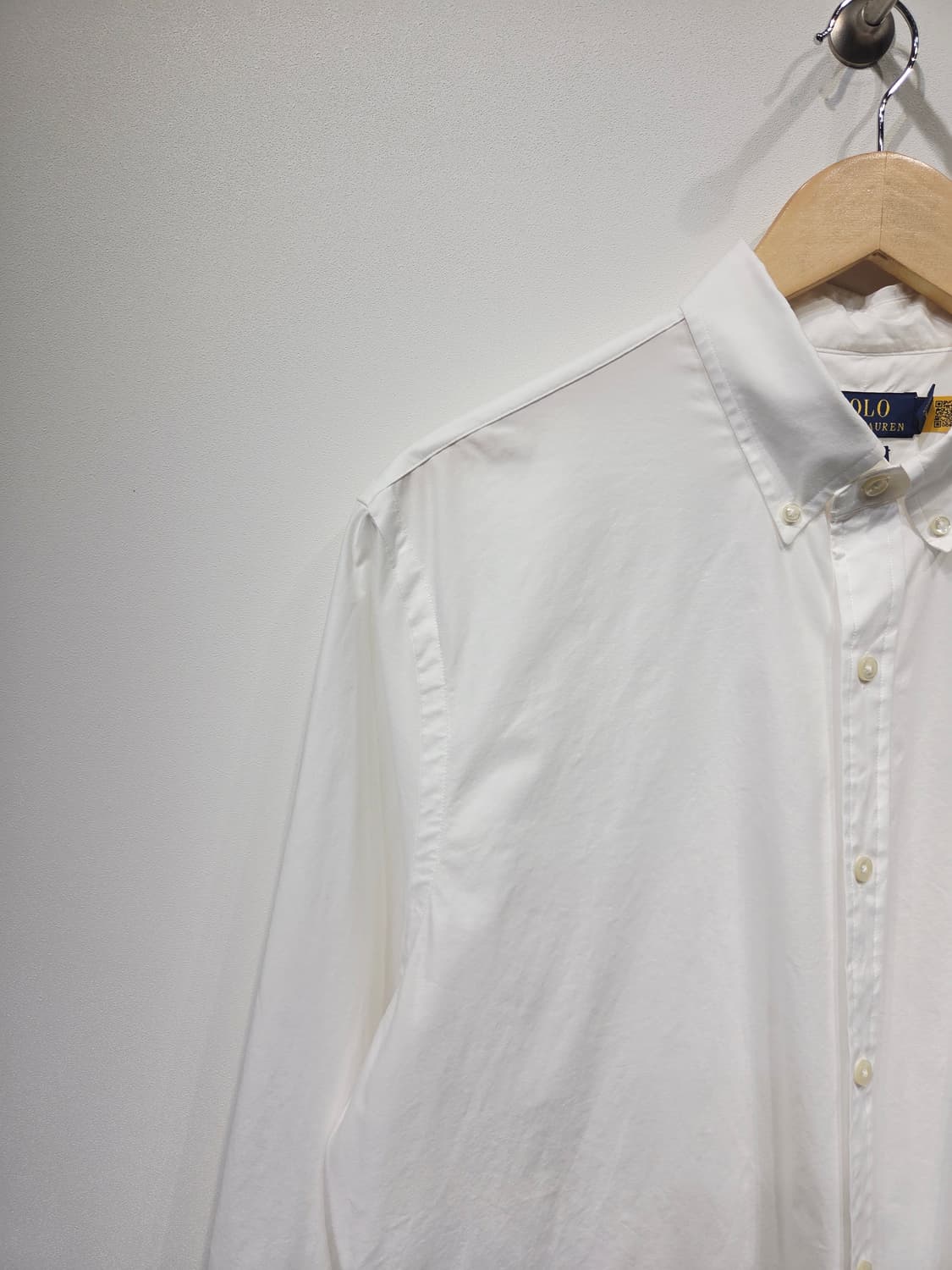폴로랄프로렌. 남자 슬림핏 화이트 셔츠_L 상품이미지2