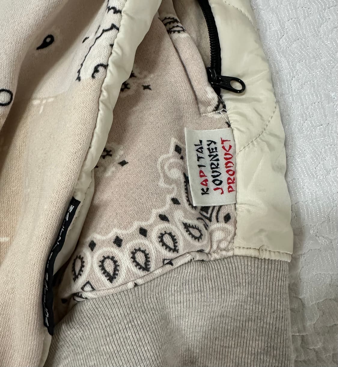 캐피탈 플리스 반다나 비부악 후드 블루종 키나리 상품이미지4