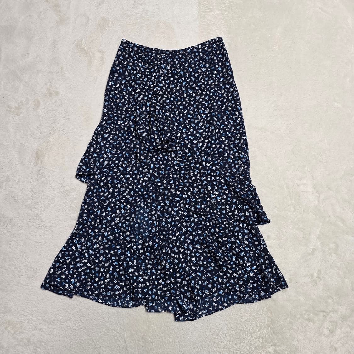 (S)여성 에잇세컨즈 플로럴 러플 슬릿 스커트 봄여름 상품이미지2