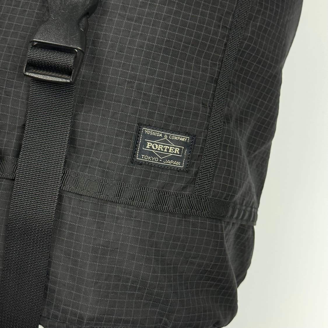 요시다포터 립스탑 럭색 백팩 블랙 상품이미지4