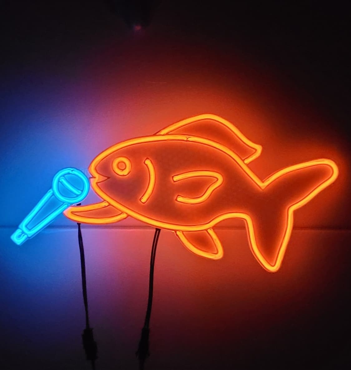 금붕어 노래 네온사인 led 램프 무드등 조명 상품이미지1