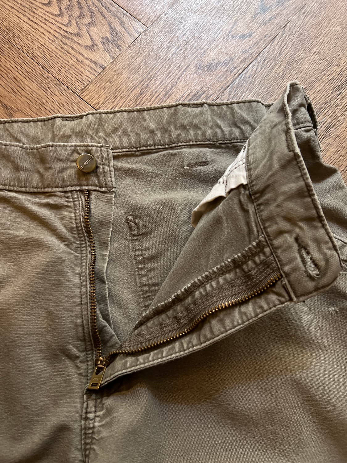 [34]칼하트 USA 덩가리핏 라이트브라운 카펜터 워크 팬츠 상품이미지3