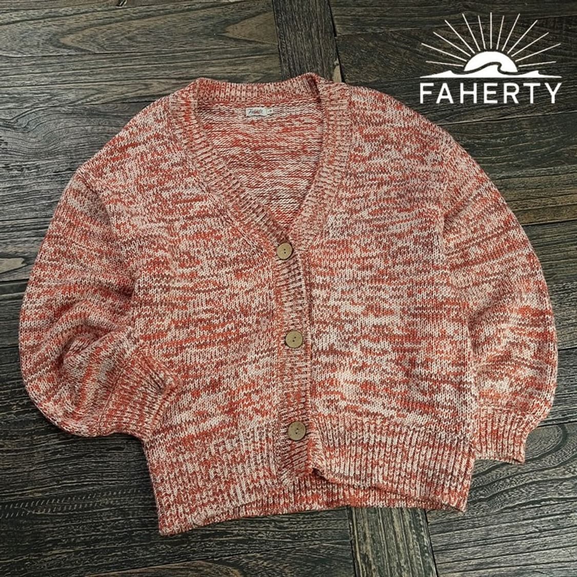 [파허티 재팬] 오버핏 브이넥 니트 가디건 M19959 상품이미지1