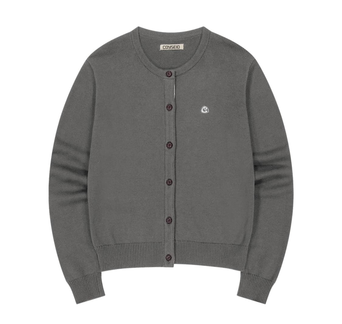 코이세이오 플라워 플래킷 가디건 그레이 상품이미지1