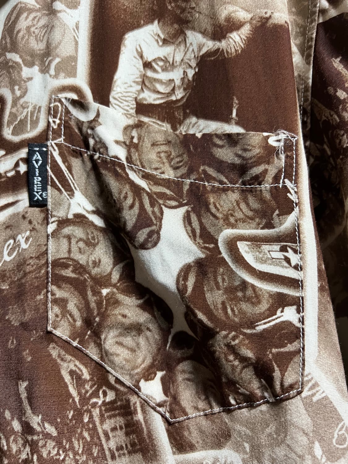 빈티지 90s 아비렉스 하와이안 셔츠 상품이미지4