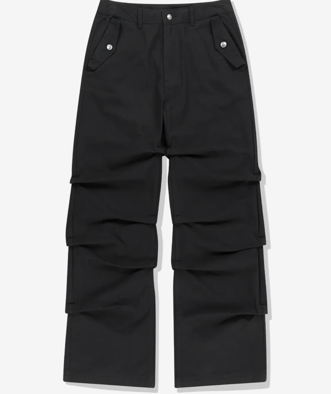 낫포너드 플레어 핏 코튼 팬츠 블랙 L사이즈 상품이미지2