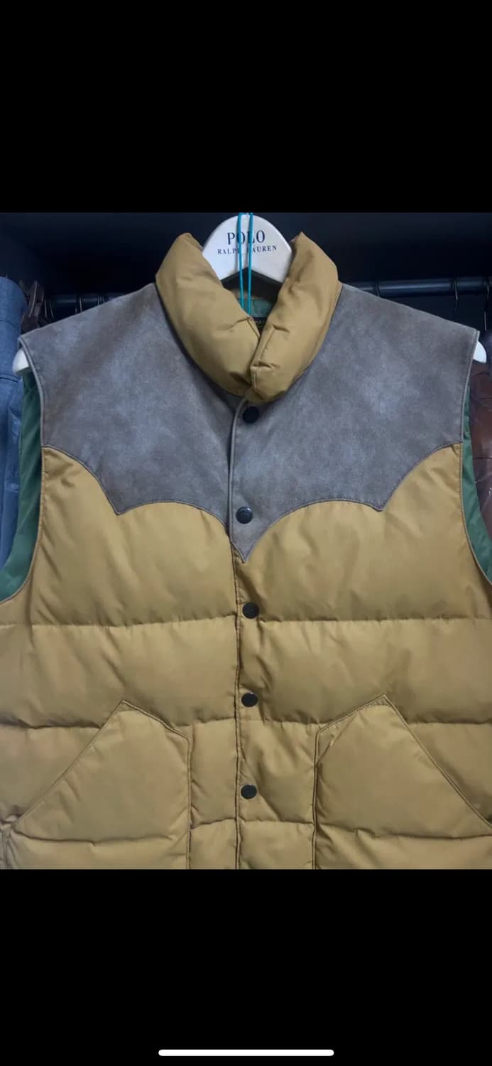 더블알엘 RRL 요크 패딩 베스트 라지 상품이미지2