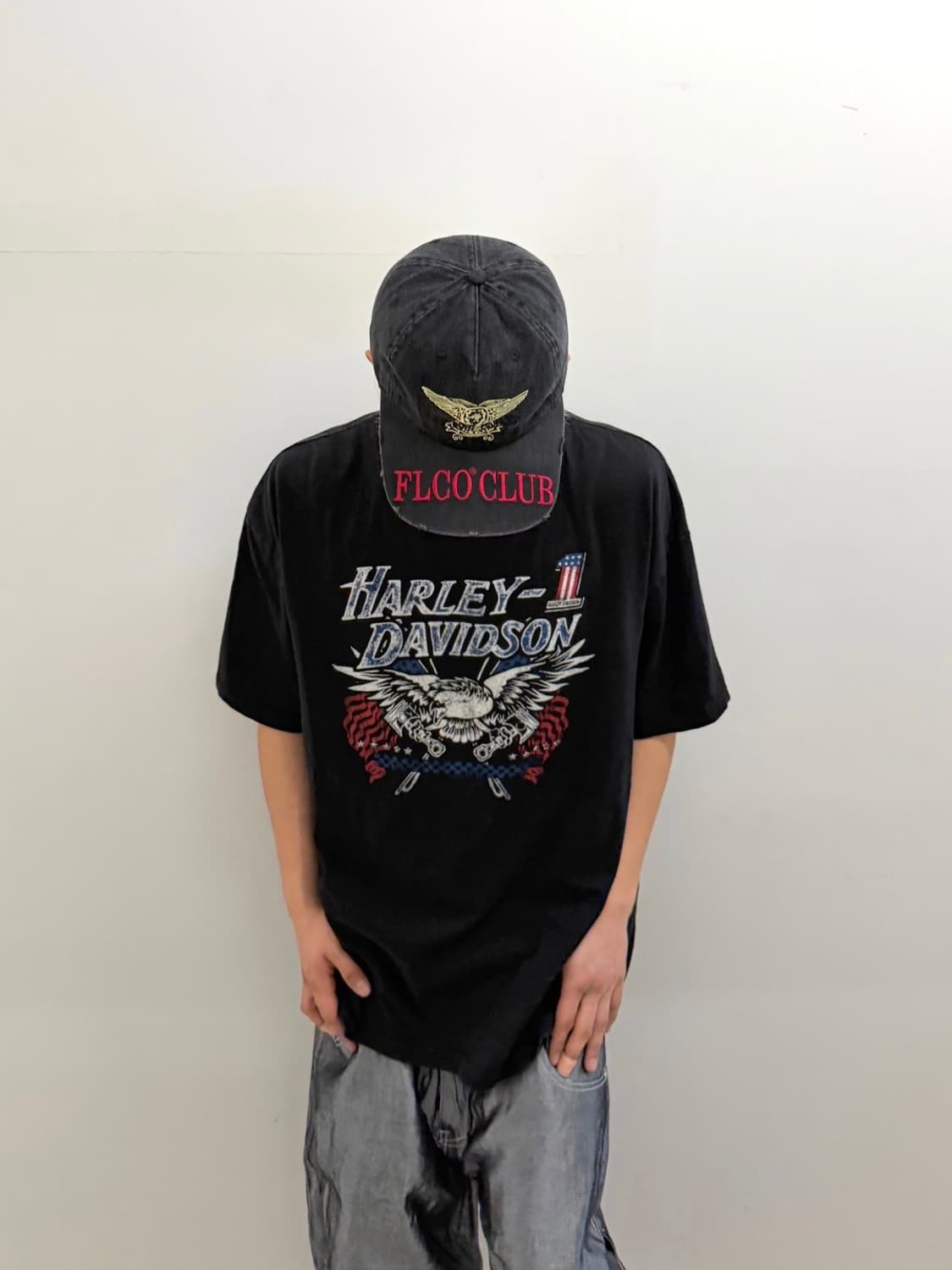 할리데이비슨 프린팅 반팔 상품이미지1