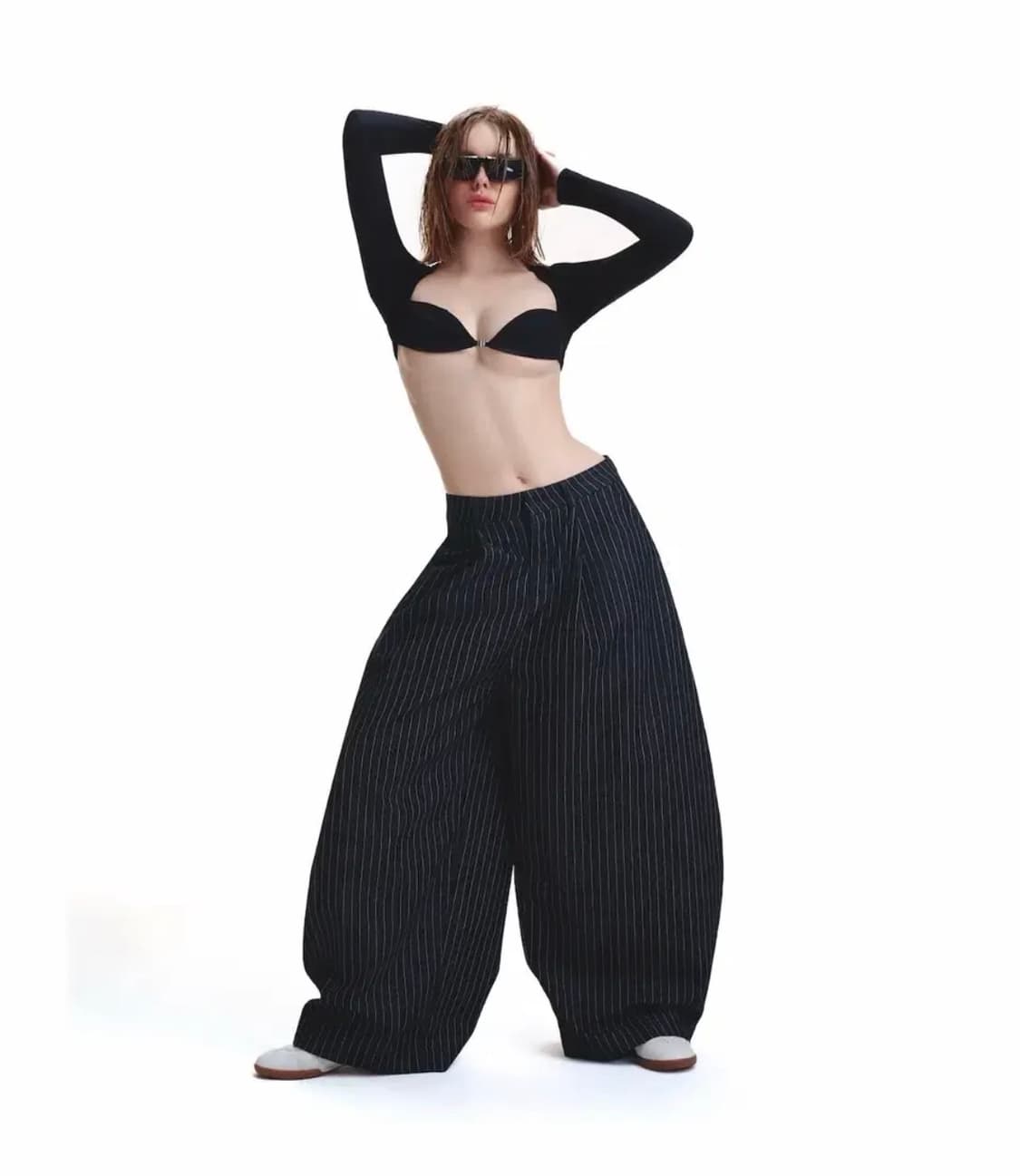 Pushpush stripe pants M size 상품이미지1