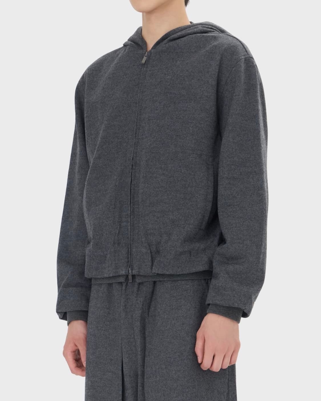 펫트리코 메로페 울 후드 자켓 그레이 52 상품이미지3