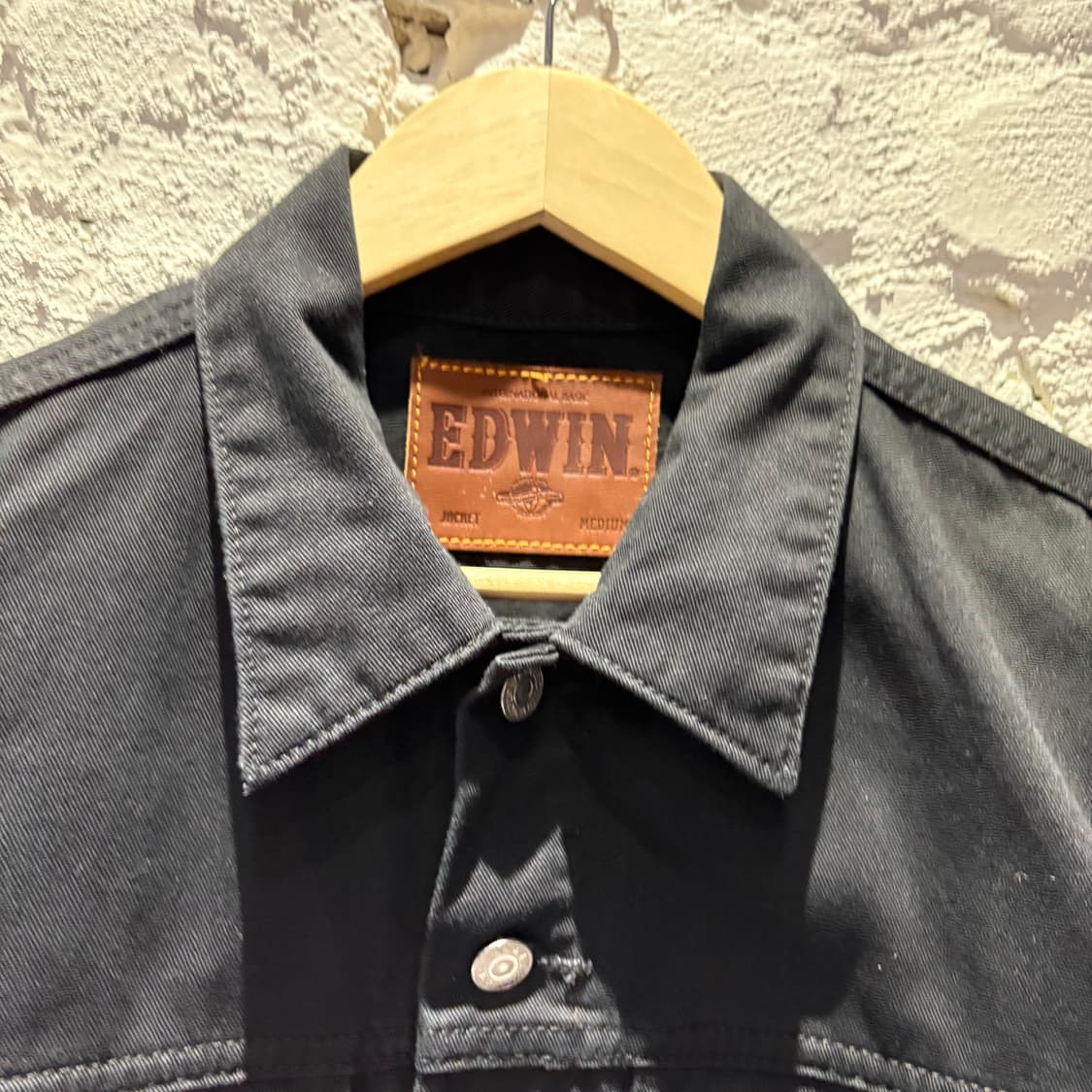 EDWIN 빈티지 블랙 트러커자켓  상품이미지2