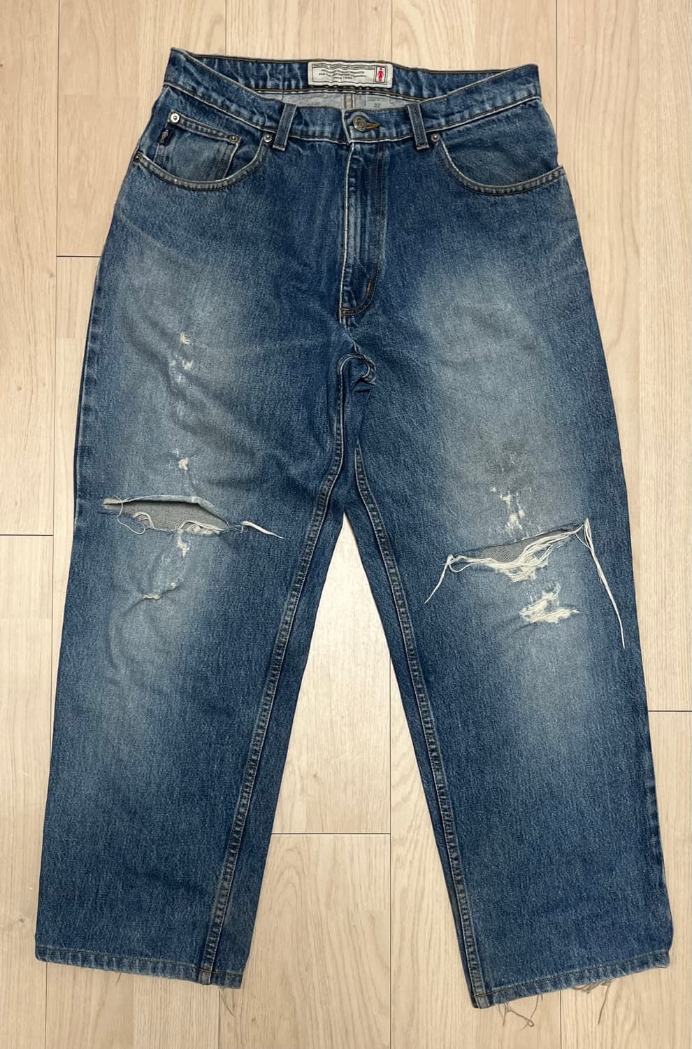 90s 걸스케이트보드 데님 팬츠 상품이미지2