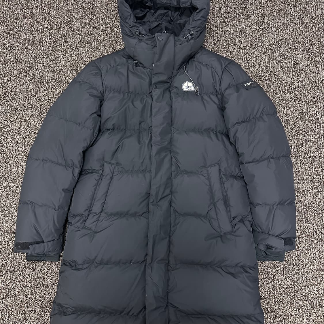 NEPA 네파 구스다운 롱패딩 블랙 95(M) 상품이미지2