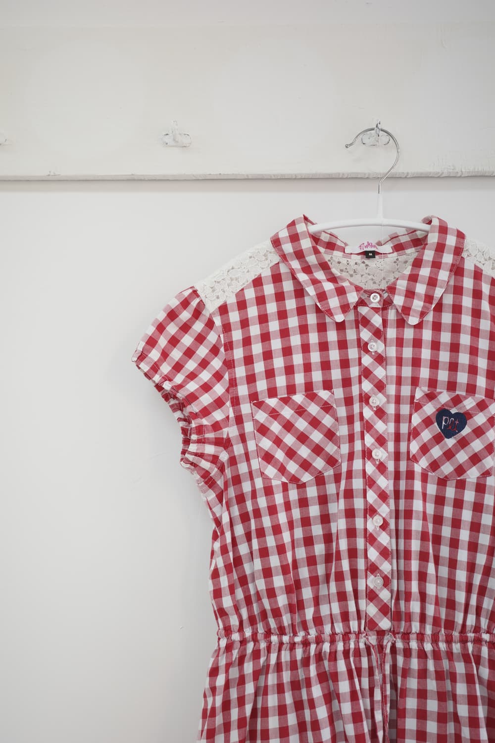 Pinklatte Red check one-piece 상품이미지5