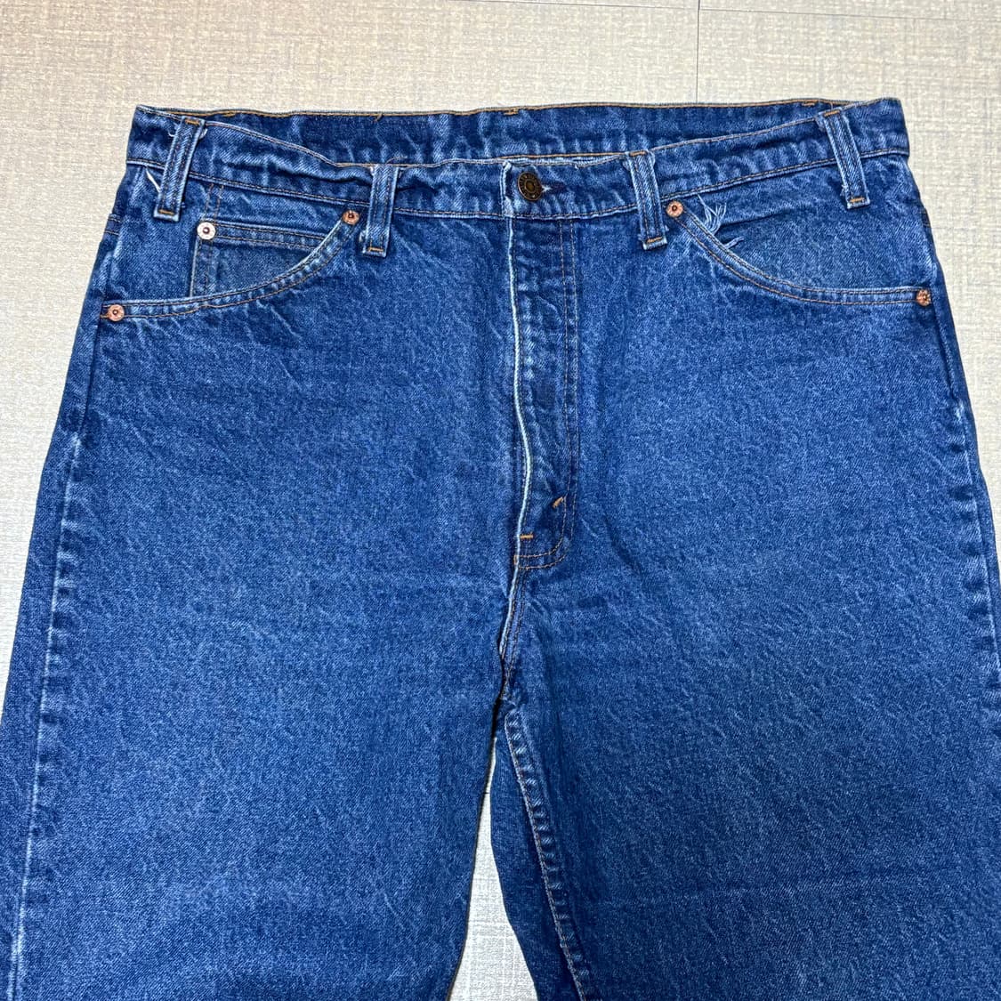 90s USA 🇺🇸 리바이스 517 오렌지탭 데님 청바지 중청 상품이미지3