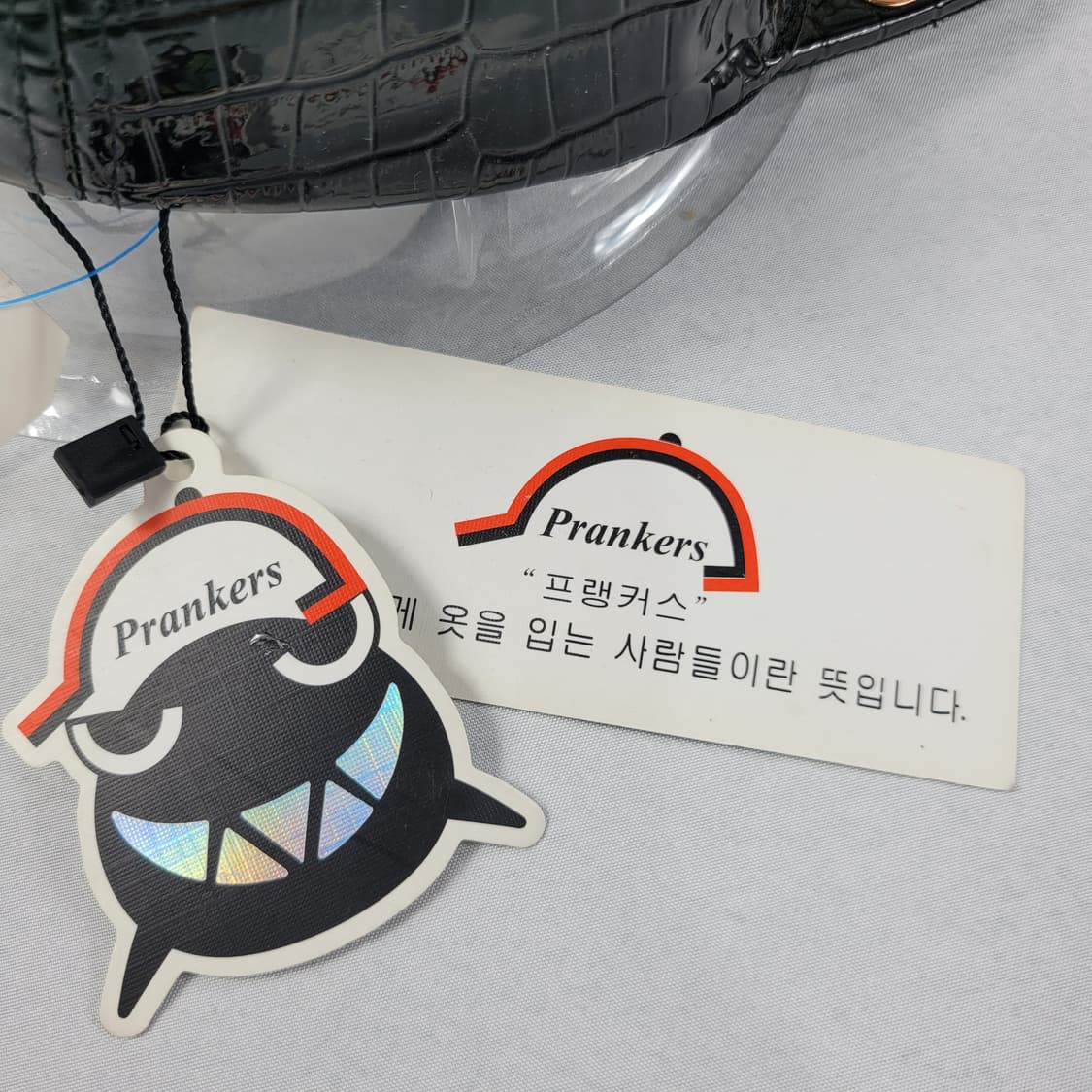 프랭커스 블랙 악어 패턴 스냅백 상품이미지4