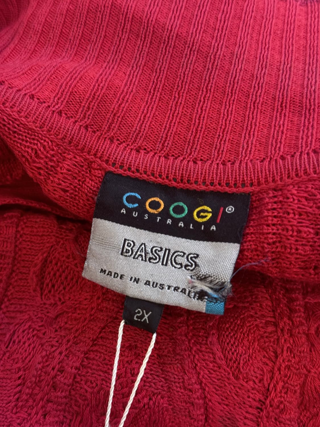 쿠지 베이직 레드 니트 ( COOGI ) 상품이미지4