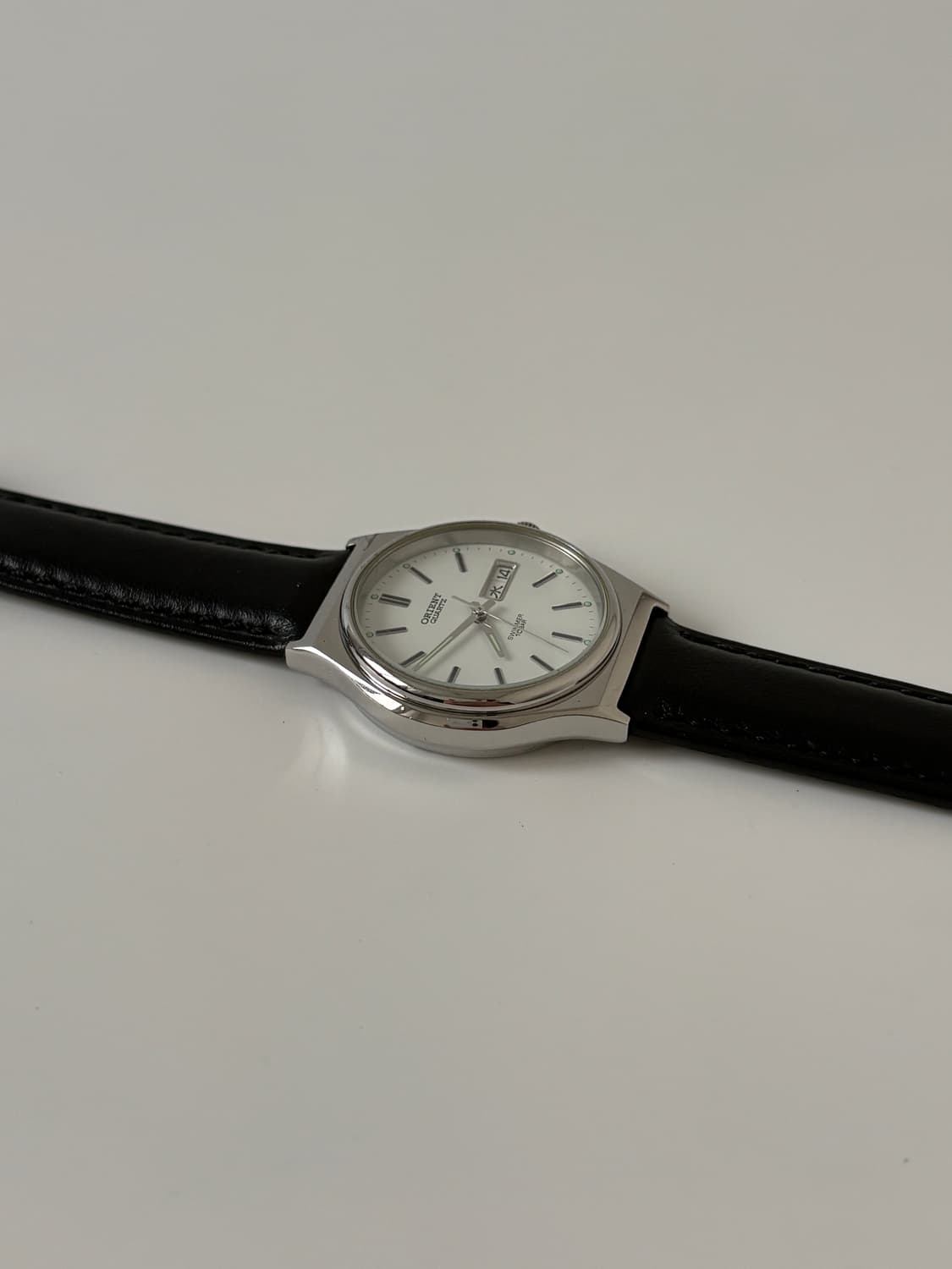 1990s Swimmer White Dial Silver Quartz 상품이미지6