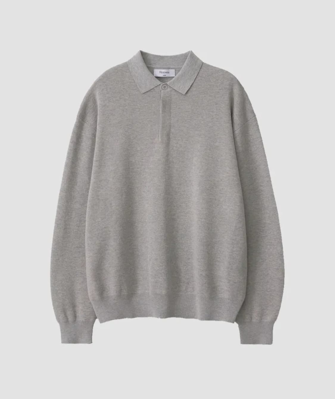 후브스 하이드 버튼 카라 니트 L 상품이미지1