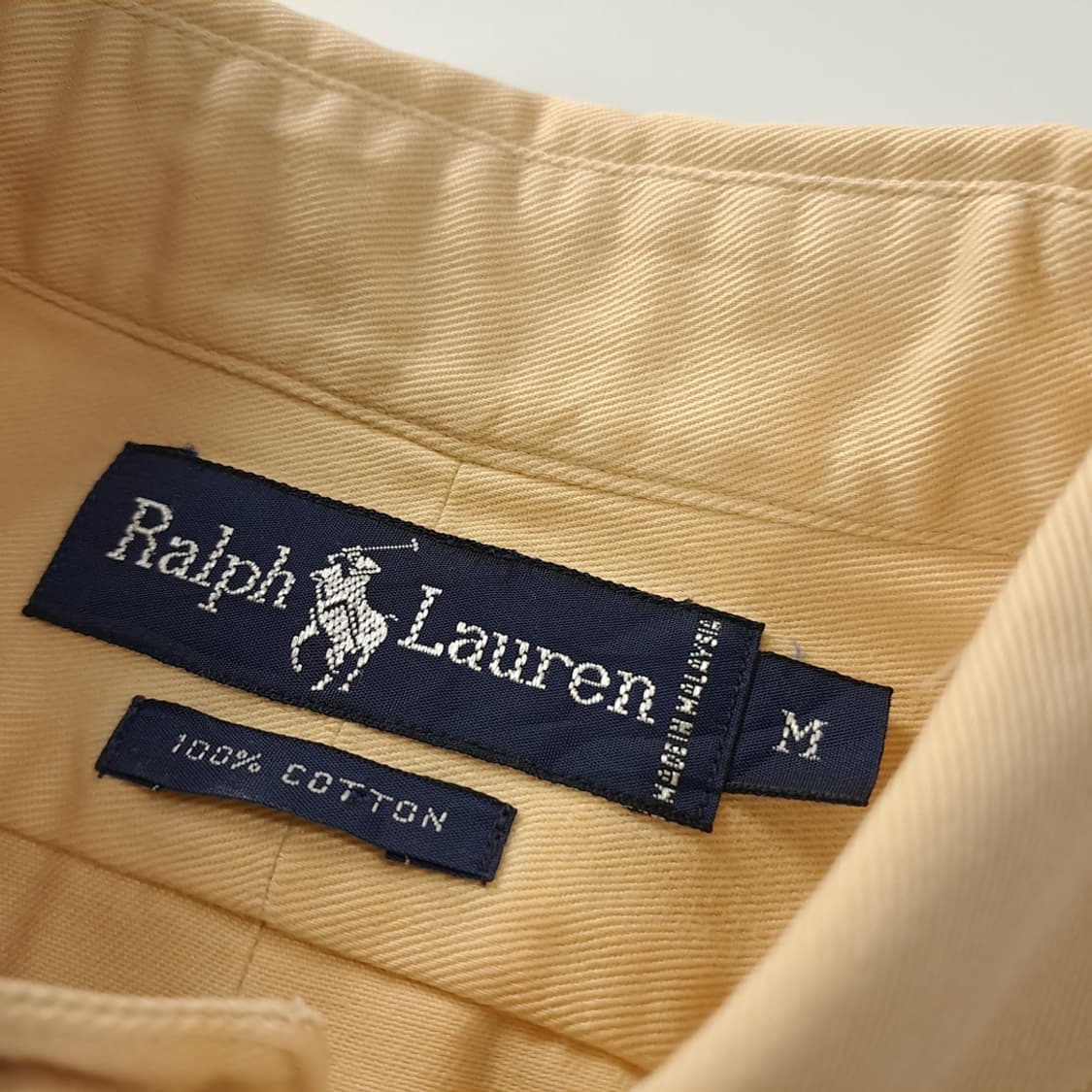 CK267 M 폴로 90s 라이트옐로우 셔츠 남방 상품이미지3
