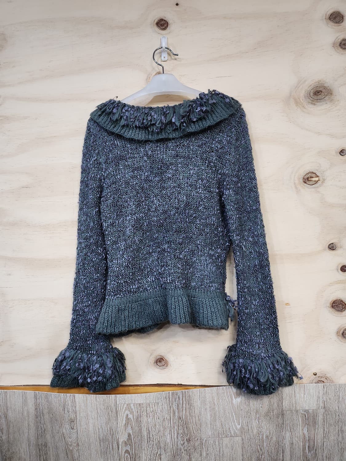 529) 빈티지 프릴 장식 니트 가디건 상품이미지2