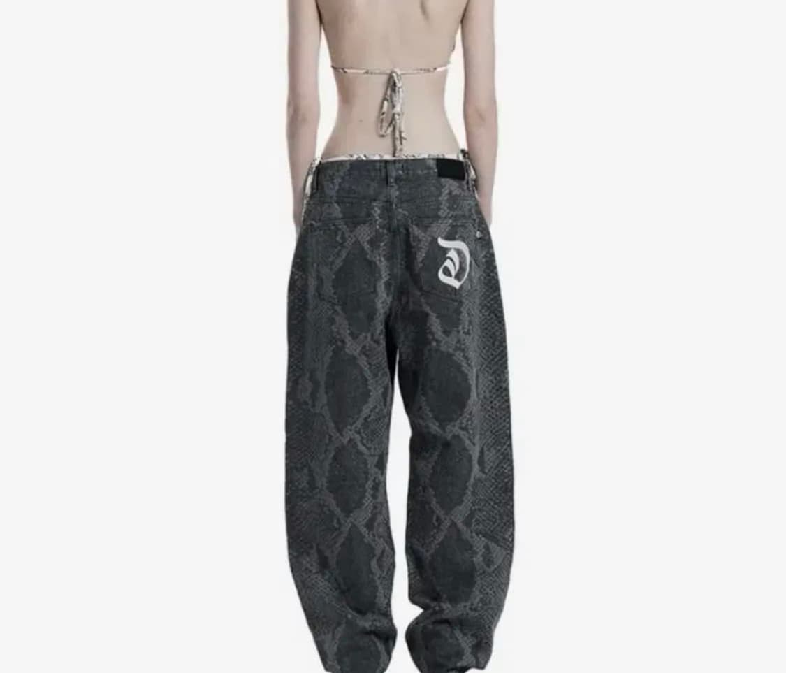 ODOR 파이톤 팬츠 상품이미지1