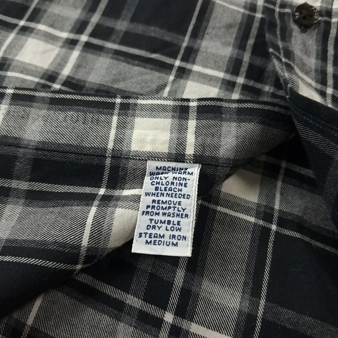 CK579 2XL 폴로 90s 홍콩판 모노 타탄체크 셔츠 남방 상품이미지5