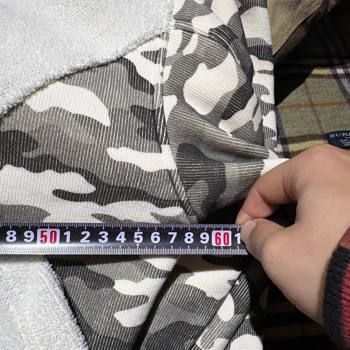 빈티지 카모 퍼 후드 오버핏 자켓 상품이미지6