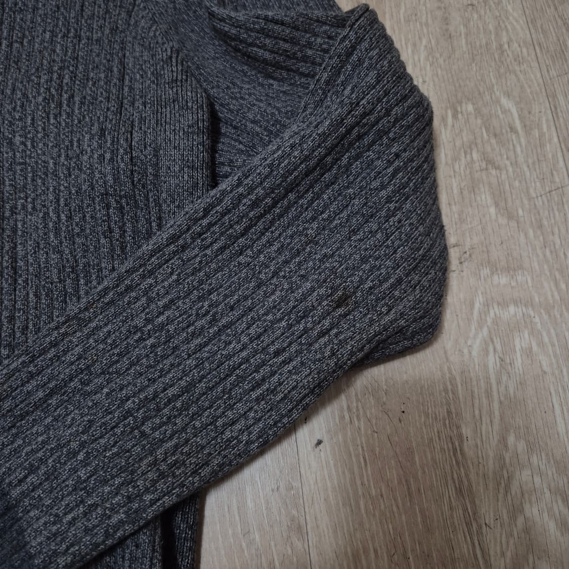 타미힐피거 데님 미니 플래그 모직 니트집업 상품이미지5